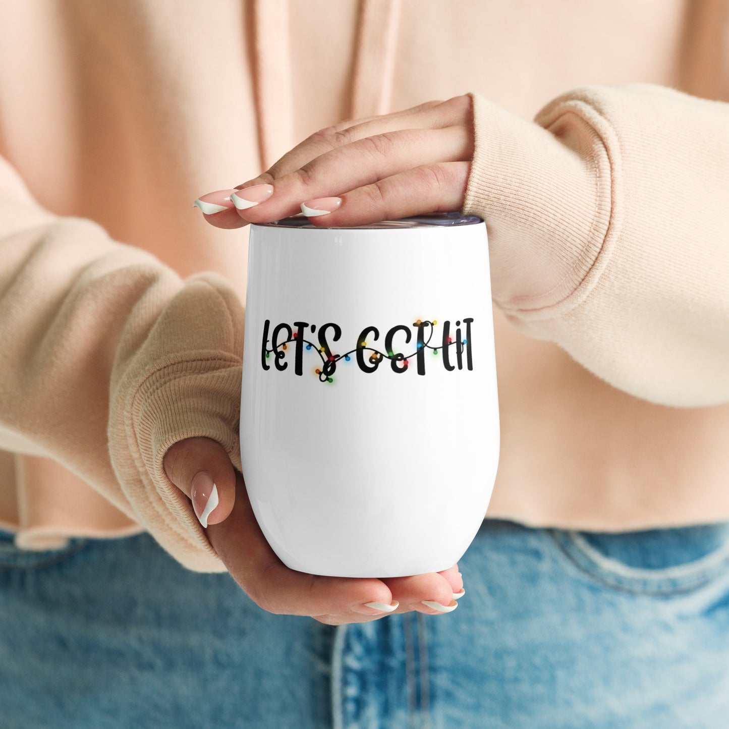 Let's Get Lit Wine tumbler